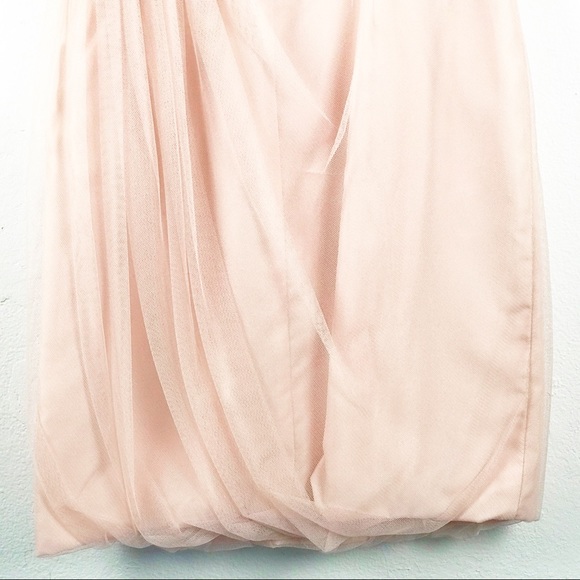 Vera Wang White Blush Tulle Bridesmaid Dre… - Picture 10 of 10